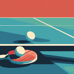 Modern analytics dashboard showing ping pong performance metrics and charts
